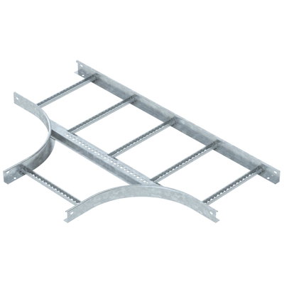 Derivação em T para caminhos de cabos escada 60x400 Aço Galvanizado por imersão a quente após maquinação zinco