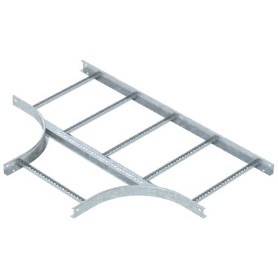Derivação em T para caminhos de cabos escada 60x500 Aço Galvanizado por imersão a quente após maquinação zinco