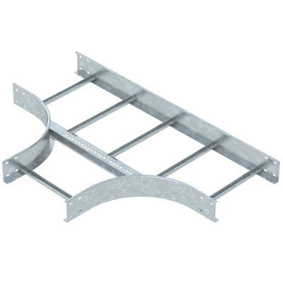Derivação em T para caminhos de cabos escada 110x400 Aço Galvanizado por imersão a quente após maquinação zinco