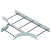 Derivação em T para caminhos de cabos escada 110x500 Aço Galvanizado por imersão a quente após maquinação zinco