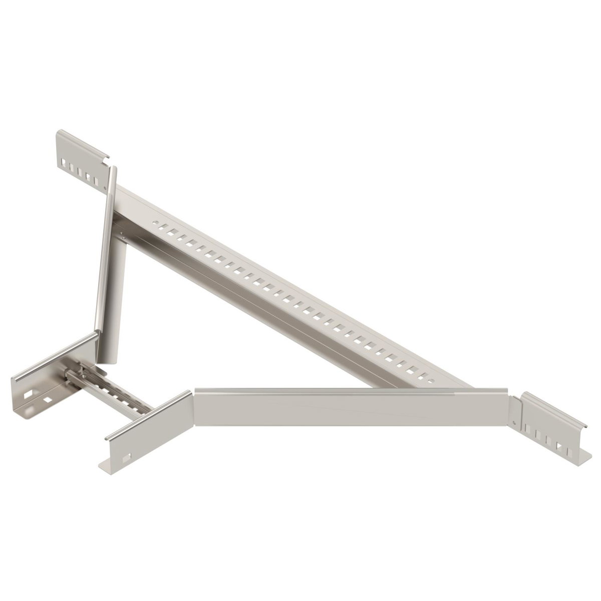 Derivação simples para caminhos de cabos escada 60x200 Aço inoxidável A4 1.4571 brilhante, pós-tratamento aço inoxidável