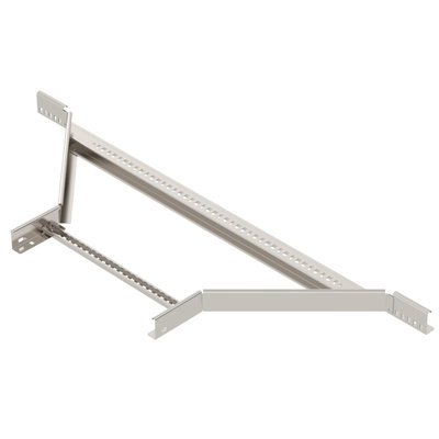 Derivação simples para caminhos de cabos escada 60x500 Aço inoxidável A4 1.4571 brilhante, pós-tratamento aço inoxidável