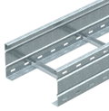 Caminho cabo escada grande vão aba perfurada 160x300x6000 Aço Galvanizado por imersão a quente após maquinação 85µm zinco