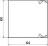 Calha com base perfurada 60x60x2000 Aço galvanizado pelo método Sendzimir zinco