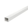 Calha com base perfurada 40x40x2000 Aço com galvanização contínua / com revestimento de plástico branco puro RAL 9010