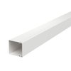 Calha com base perfurada 60x60x2000 Aço com galvanização contínua / com revestimento de plástico branco puro RAL 9010
