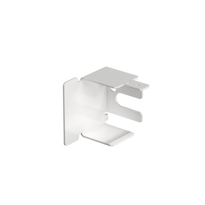 Topo 30x30mm Aço com galvanização contínua / com revestimento de plástico branco puro RAL 9010