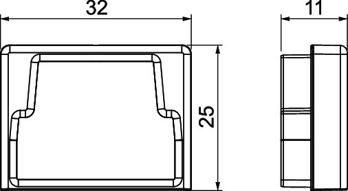 Edge protection ring 20x30mm Elastómero termoplástico preto grafite RAL 9011 – Imagem 2 de 2