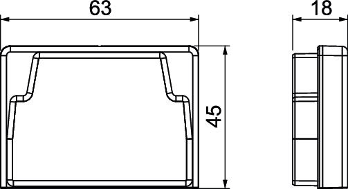 Edge protection ring 40x60mm Elastómero termoplástico preto grafite RAL 9011 – Imagem 2 de 2