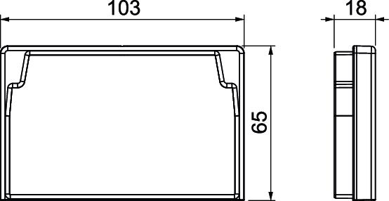 Edge protection ring 60x100mm Elastómero termoplástico preto grafite RAL 9011 – Imagem 2 de 2