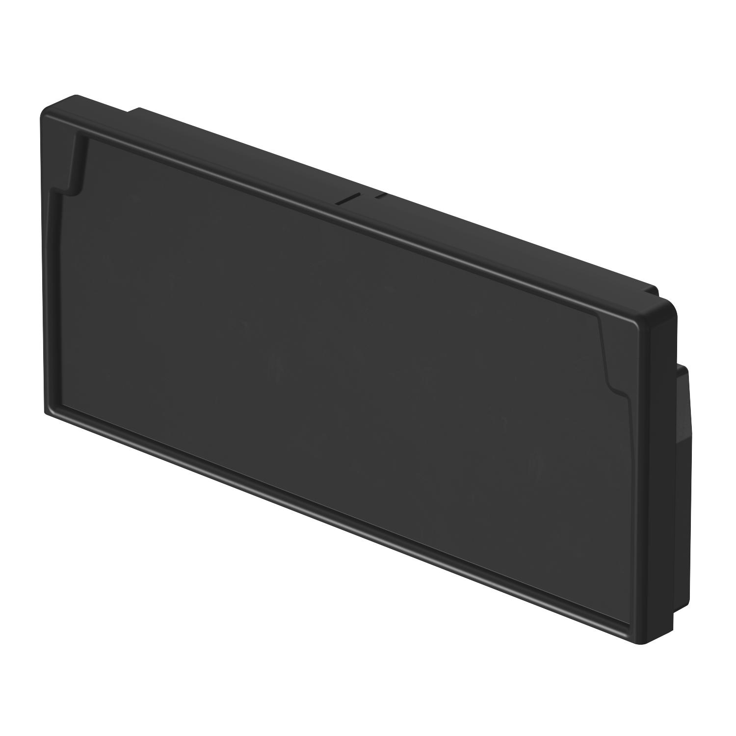 End piece 60x150mm Elastómero termoplástico preto grafite RAL 9011