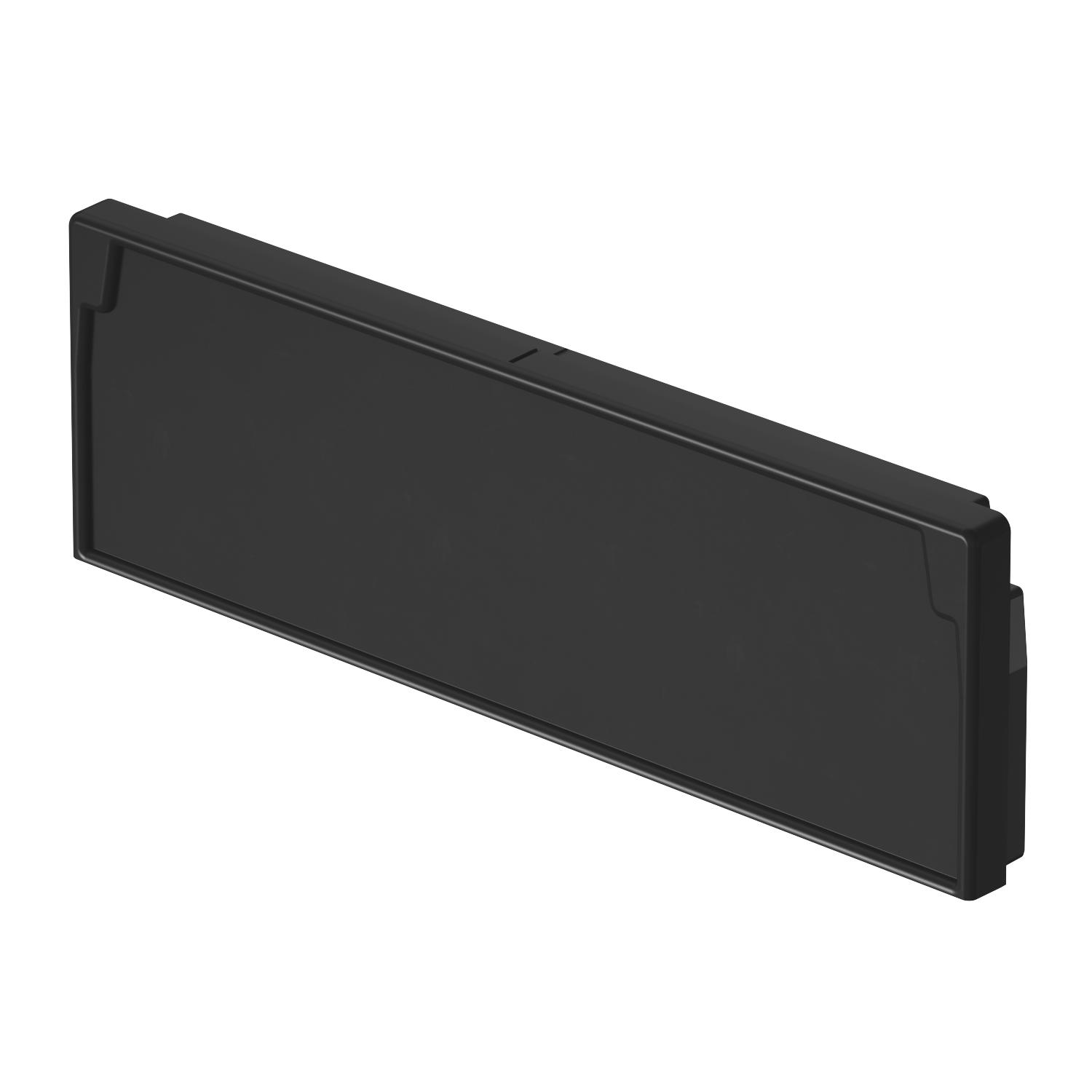 End piece 60x200mm Elastómero termoplástico preto grafite RAL 9011