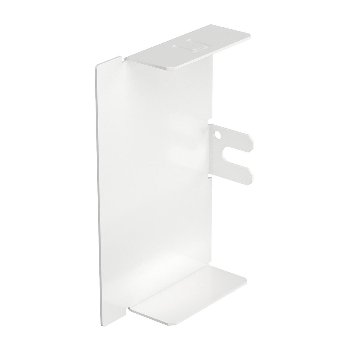 Topo 60x100mm Aço com galvanização contínua / com revestimento de plástico branco puro RAL 9010