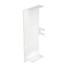 Topo 60x150mm Aço com galvanização contínua / com revestimento de plástico branco puro RAL 9010
