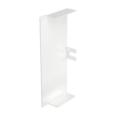 Topo 60x150mm Aço com galvanização contínua / com revestimento de plástico branco puro RAL 9010