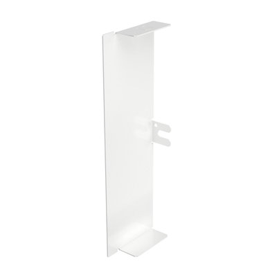 Topo 60x200mm Aço com galvanização contínua / com revestimento de plástico branco puro RAL 9010