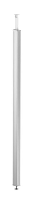 Coluna chão/teto, tampa de aço 2505x115x75 Aço branco puro RAL 9010