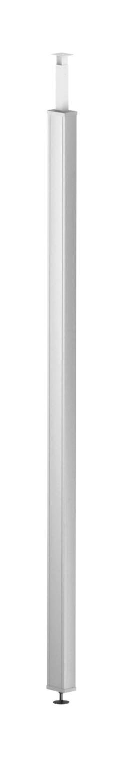 Coluna chão/teto, tampa de aço 2505x115x75 Aço branco puro RAL 9010