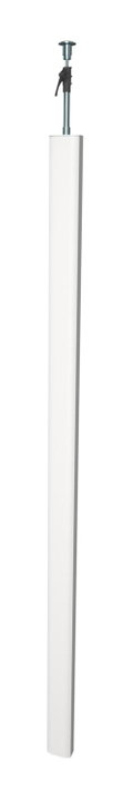 Coluna Chão/teto 3000x80x130 Alumínio branco puro RAL 9010