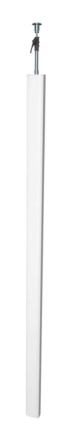 Coluna Chão/teto 3000x80x130 Alumínio branco puro RAL 9010