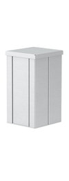 Coluna Chão 250x130x140 Alumínio branco puro RAL 9010