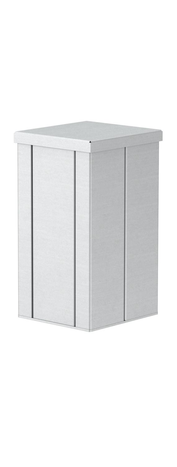 Coluna Chão 250x130x140 Alumínio branco puro RAL 9010
