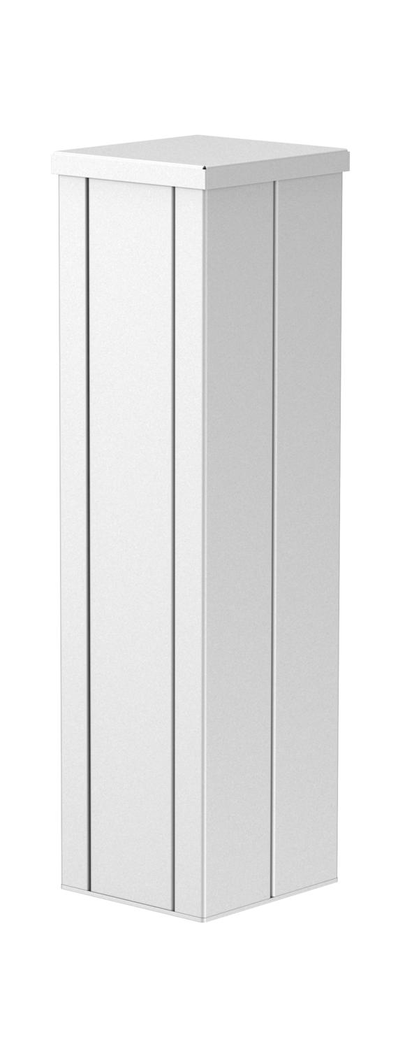 Coluna Chão 500x130x140 Alumínio branco puro RAL 9010