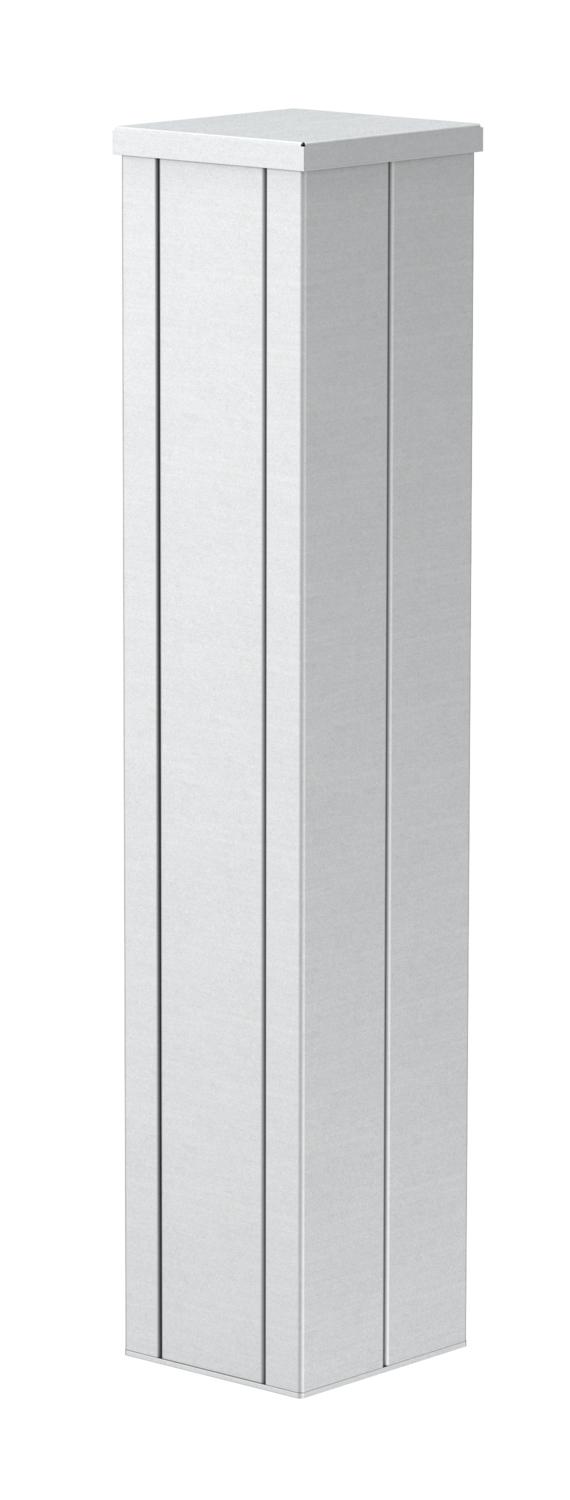 Coluna Chão 675x130x140 Alumínio branco puro RAL 9010