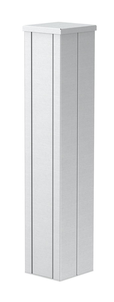 Coluna Chão 675x130x140 Alumínio branco puro RAL 9010