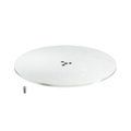Base para colunas F Ø350x8 Aço branco puro RAL 9010