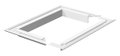 Remate for ISS140110 207x177 Alumínio branco puro RAL 9010