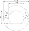 Remate fechado 125x2 Aço branco puro RAL 9010
