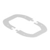 Remate para ISSDM45 187x137x2 Aço branco puro RAL 9010