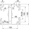Coluna para indústria 4000x160x160 Alumínio anodizado alumínio