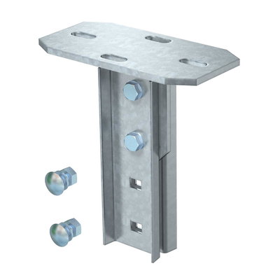 Cabeça de perfil para IS 8, variável long. 200mm Aço Galvanizado por imersão a quente após maquinação zinco