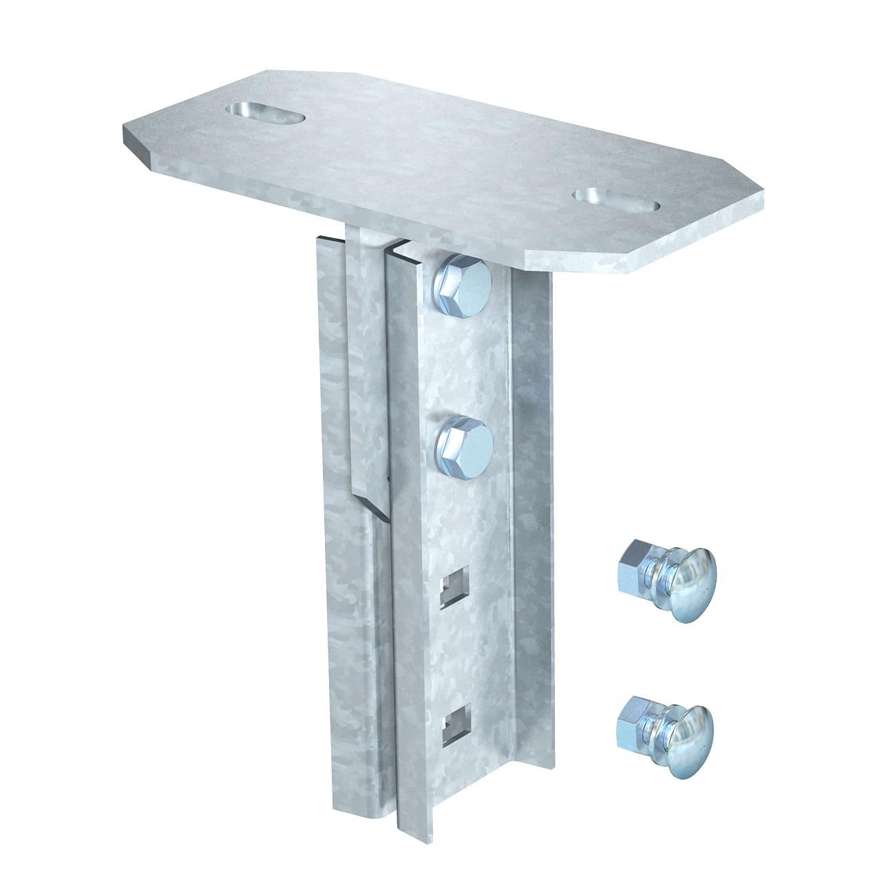 Cabeça de perfil para IS 8, variável, 90º 200mm Aço Galvanizado por imersão a quente após maquinação zinco