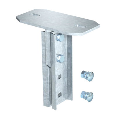 Cabeça de perfil para IS 8, variável, 90º 200mm Aço Galvanizado por imersão a quente após maquinação zinco