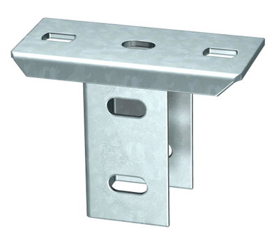 Cabeça de perfil para perfil US 5, virado 90° 140x75x104 Aço Galvanizado por imersão a quente após maquinação zinco