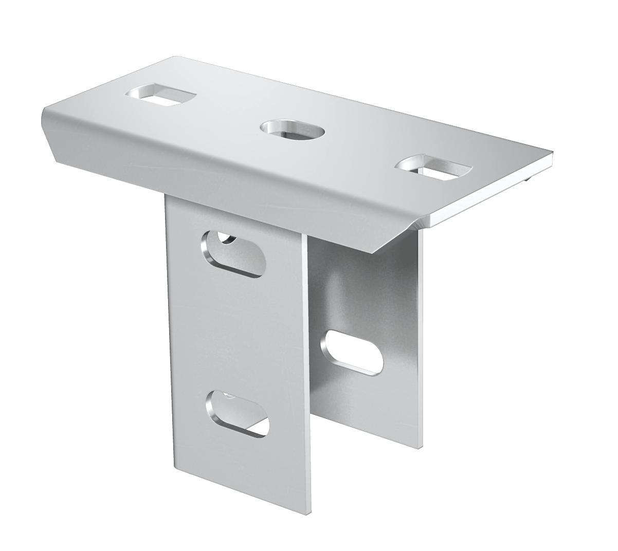 Cabeça de perfil para perfil US 5, virado 90° 140x75x104 Aço inoxidável, livre de ferrugem A2 1.4301 brilhante, pós-tratamento aço inoxidável