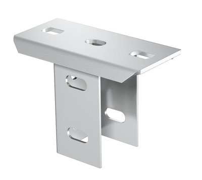 Cabeça de perfil para perfil US 5, virado 90° 140x75x104 Aço inoxidável, livre de ferrugem A2 1.4301 brilhante, pós-tratamento aço inoxidável