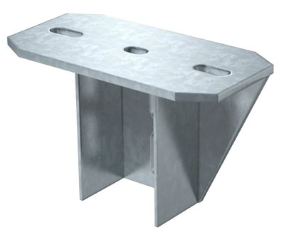 Cabeça de perfil para US7, grandes cargas 200x100 Aço Galvanizado por imersão a quente após maquinação zinco