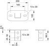 Cabeça de perfil para perfil US 7 200x100 Aço inoxidável A4 1.4571 brilhante, pós-tratamento aço inoxidável