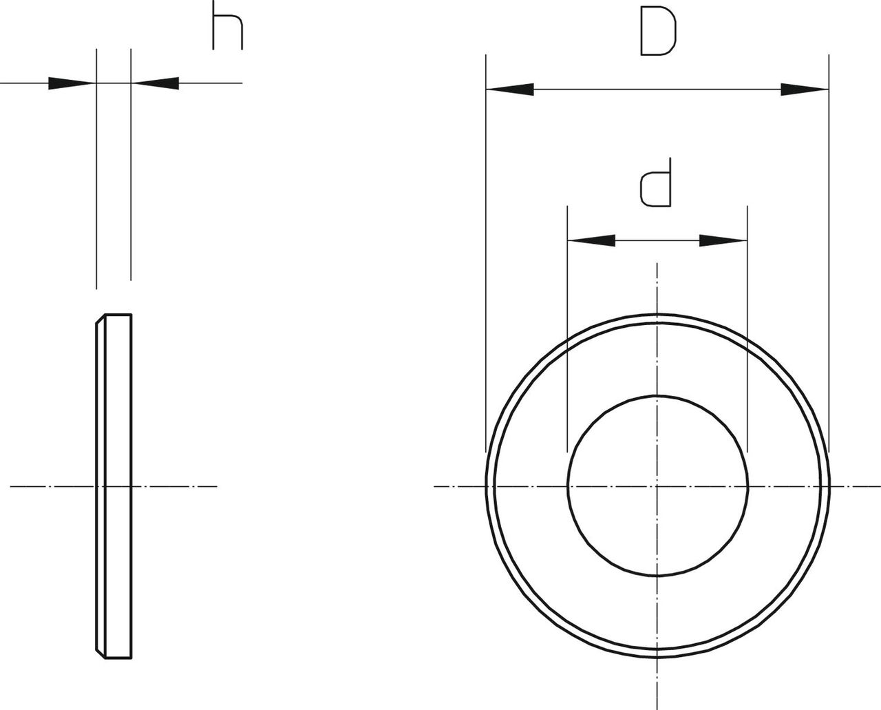 Anilha de acordo com DIN 125/A M12 Aço galvanizado a quente por centrifugação zinco – Imagem 2 de 2