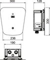 Wallbox
 Key 330x300x127 Policarbonato lacado preto
