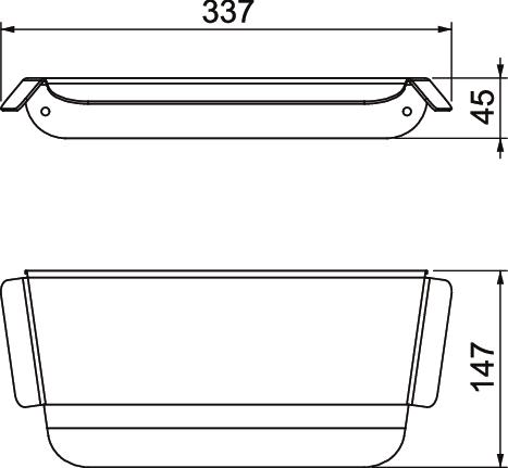 Cobertura de proteção
 Wallbox Basic/Key
 337x147x45 Aço inoxidável, livre de ferrugem A2 1.4301 lacado preto – Imagem 2 de 2
