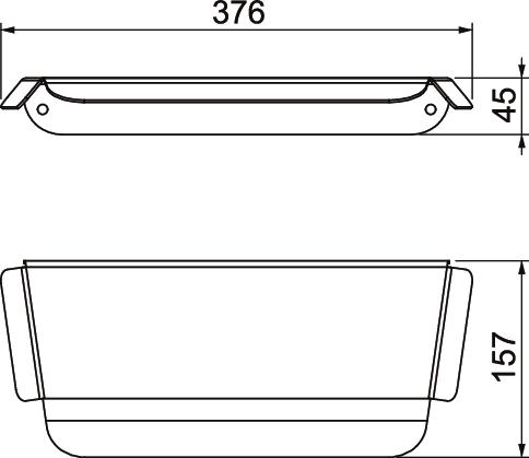 Cobertura de proteção
 Wallbox Protect
 376x157x45 Aço inoxidável, livre de ferrugem A2 1.4301 lacado preto – Imagem 2 de 2