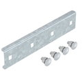 União reta com parafusos para escada SLZ e SL 62 210x62 Aço Galvanizado por imersão a quente após maquinação zinco