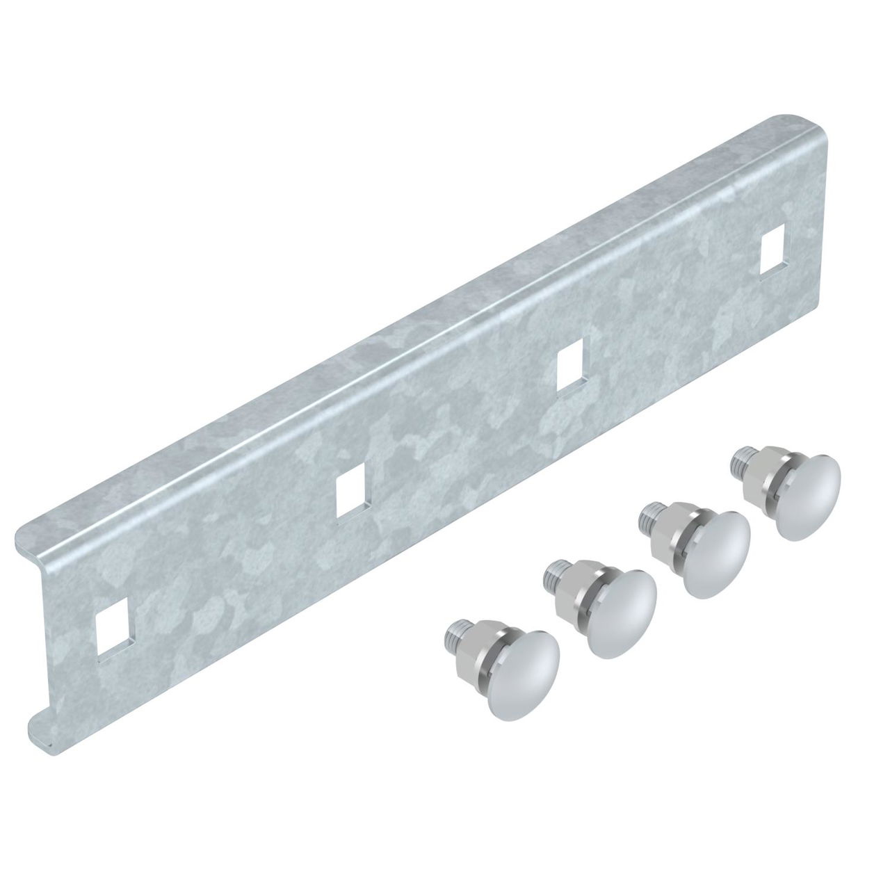 União reta com parafusos para escada SLZ e SL 62 210x62 Aço Galvanizado por imersão a quente após maquinação zinco