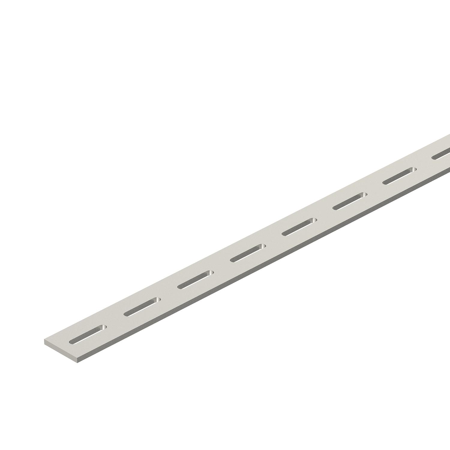 Perfil de suspensão perfurado 40x5x3000 Aço inoxidável, livre de ferrugem A2 1.4301 brilhante, pós-tratamento aço inoxidável