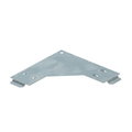 90° bend cover B50mm Aço Galvanizado por imersão a quente após maquinação zinco